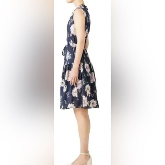 Rebecca Taylor Magnolia Navy Floral Print
Tie Waist Sleeveless Dress Size 0 - Picture 2 of 12